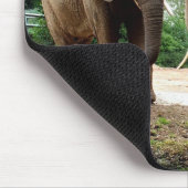 Zwei afrikanische Elefanten Mousepad (Ecke)