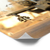 Zwei AH-64-Apache-Hubschrauber Poster (Ecke)