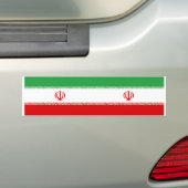 ZWEI aktuelle Flaggen des Iran. Autoaufkleber (Auf Auto)
