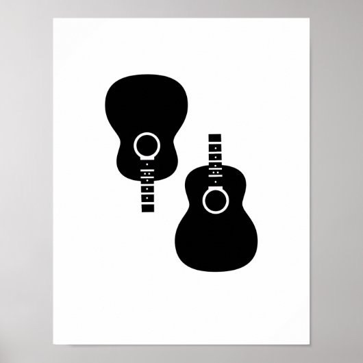 zwei akustische Gitarrendekore Poster (Vorne)