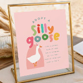 Zwei alberne Gans-Geburtstags-Adoptionsstation Poster