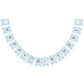 Zwei Alberne Gänse Blue Birthday Banner (Alle)