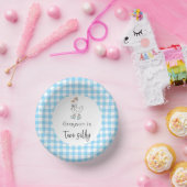 Zwei Alberne Gänse Blue Geburtstag Pappteller (Party)