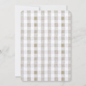 Zwei Alberne Gänse Gingham Gingham 2. Geburtstag Einladung (Rückseite)