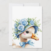 Zwei Alberne Gänsejunge zum 2. Geburtstag Einladun Einladung (Rückseite)