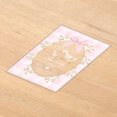 Zwei alberne rosa Gingham Mädchen 2. Geburtstag Acryleinladungen (Ablage )