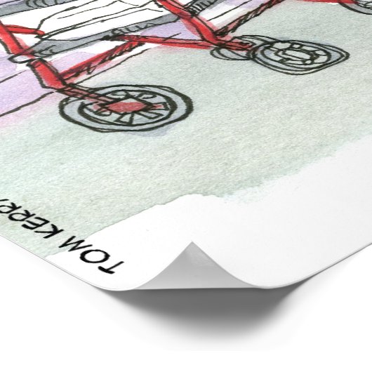 Zwei Alte Hippies Funny Poster von Rick London (Ecke)