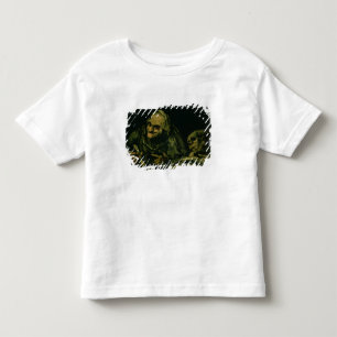 Zwei alte Mann-Essen Kleinkind T-shirt