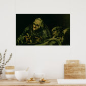 Zwei alte Männer essen Poster (Küche)