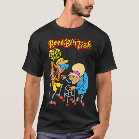 Zwei alte Männer mit Typografie T-Shirt (Vorderseite)