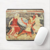 Zwei Amazonas im Kampf mit einem Griechen Mousepad (Mit Mouse)