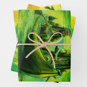 Zwei Amerikanische Ureinwohner rudern auf dem See Geschenkpapier Set (Beispiel)