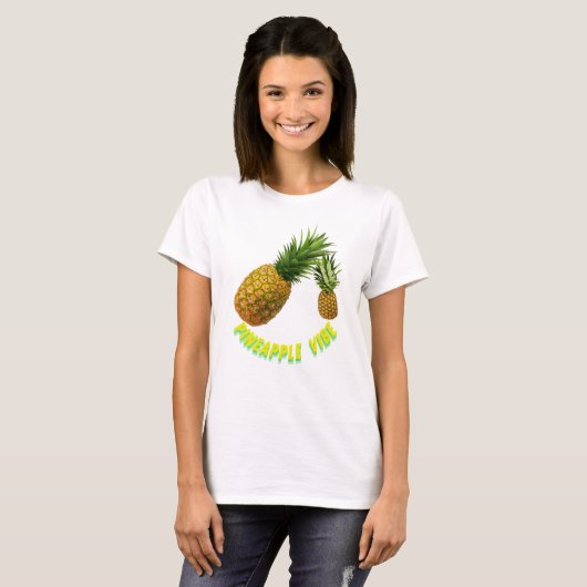 Zwei Ananas T-Shirt (Vorne ganz)