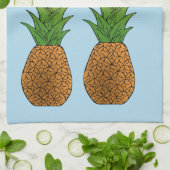 Zwei Ananas Thunder_Cove  Geschirrtuch (Gefaltet)