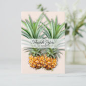 Zwei Ananas Vielen Dank, dass Sie sich neu auf den Dankeskarte (Stehend Vorderseite)
