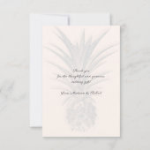 Zwei Ananas Vielen Dank, dass Sie sich neu auf den Dankeskarte (Rückseite)