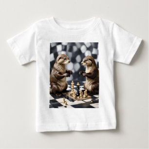 Zwei andere spielen Schach, Baby T-shirt