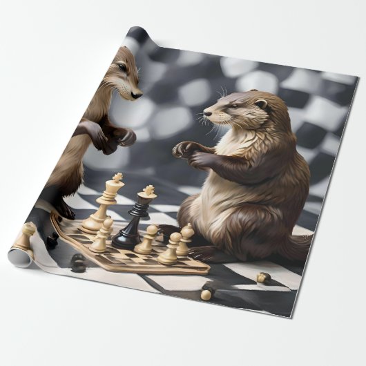 Zwei andere spielen Schach, Geschenkpapier (Ungerollt)