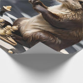 Zwei andere spielen Schach, Geschenkpapier (Ecke)