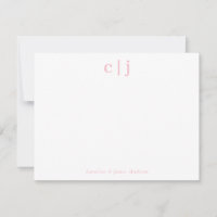 Zwei Anfangsmonogramm - Blush Pink - Coupé-Station
