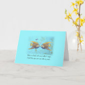 ZWEI Angelfish Soul Grußkarte Karte (Gelbe Blume)