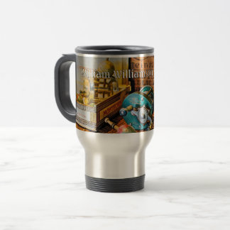 Zwei Angelrollen im Vintage-Stil - personalisieren Reisebecher
