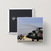 Zwei Angesagte Hubschrauber der mittleren Generati Button (Vorne & Hinten)