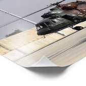 Zwei Angesagte Hubschrauber der mittleren Generati Fotodruck (Ecke)