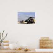 Zwei Angesagte Hubschrauber der mittleren Generati Poster (Küche)