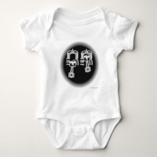 Zwei Anschlag-Motor Baby Strampler
