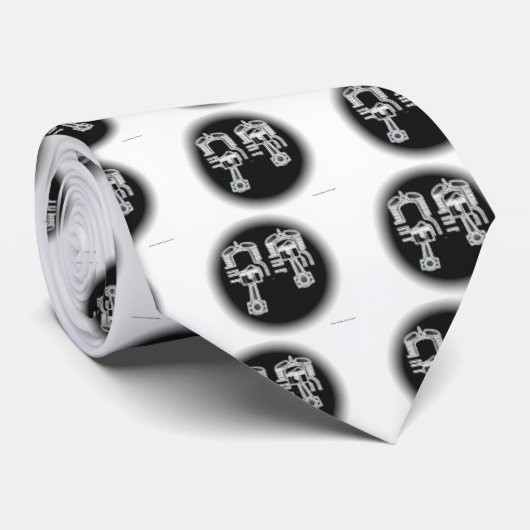 Zwei Anschlag-Motor Krawatte (Gerollt)