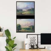 Zwei Ansichten von Apley Priory Poster (Heimbüro)