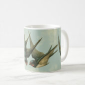 Zwei antike Schwalben Kaffeetasse (VorderseiteRechts)
