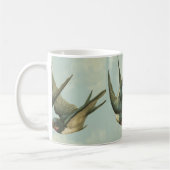 Zwei antike Schwalben Kaffeetasse (Links)