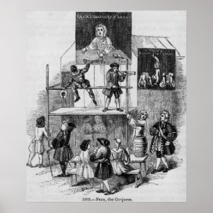 Zwei Anzeigen in Bezug auf Imitat, der Zauberer Poster