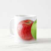 Zwei Äpfel Kaffeetasse (Vorderseite Links)