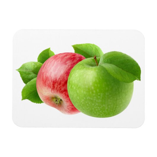 Zwei Äpfel Magnet (Horizontal)