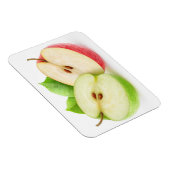 Zwei Apfelhälften Magnet (Rechte Seite)