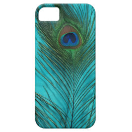 Zwei Aqua-Pfau-Federn Case-Mate iPhone Hülle