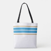 ZWEI Aquamarine Top-Edge-Racing-Streifen auf Summe Tasche (Rückseite)