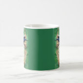 Zwei Aquarell-Stellar-Jay-Vögel Wald Bäume Kaffeetasse (Mittel)