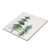 Zwei Aquarellbäume Fliese (Seite)