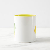 Zwei Aquarellfarben Zweifarbige Tasse (Mittel)