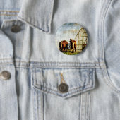 Zwei arbeitsbereite Pferde Button (Beispiel)