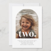 Zwei Arch Foto zum Geburtstag Einladung (Vorderseite)
