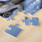 Zwei arktische Wölfe malen Puzzle (Seite)