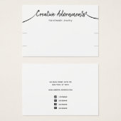 Zwei Armband-Display Signature-Skript weiß (Vorne & Hinten)