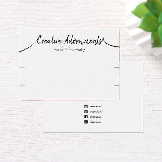 Zwei Armband-Display Signature-Skript weiß (Schreibtisch)