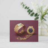 Zwei Armbänder aus dem Grab von Tutankhamun Postkarte (Stehend Vorderseite)