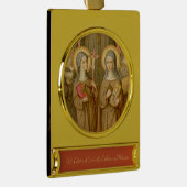 Zwei arme Heilige (SAU 027) Banner-Ornament Gold (Rechts)